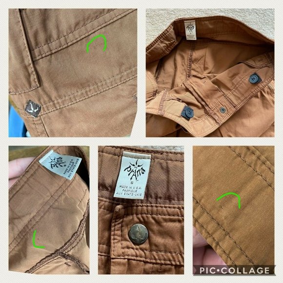 Prana S Hiking Outdoor Casual Shorts Zip Pockets Polyester Cotton Nylon Blend - Picture 10 of 10